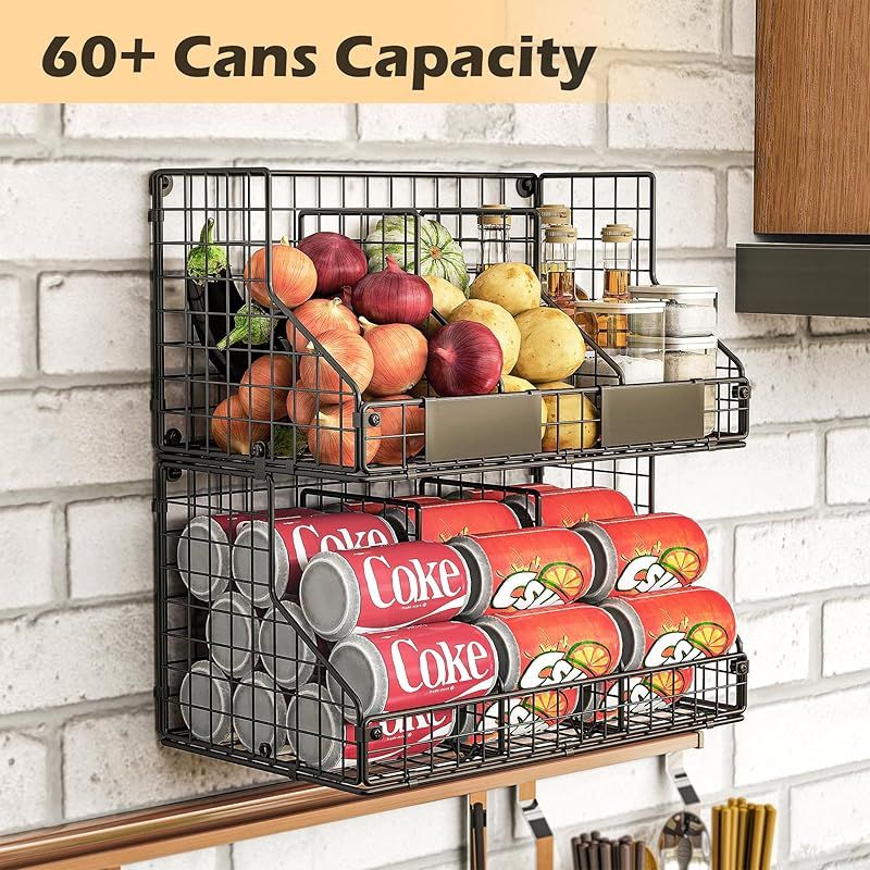 集中力を高める ワイヤーバスケット 可搬式2段収納ラック 折り畳み式 400×240mm 大容量 吊り下げ棚 収納バスケット 5kg耐久 キッチン|バスルーム用 1 一年中大特価。