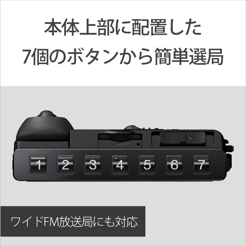 ソニー PLLシンセサイザーラジオ FM/AM/ワイドFM対応 片耳巻取り ソニー PLLシンセサイザーラジオ FM/AM/ワイドFM対応 片耳巻取り