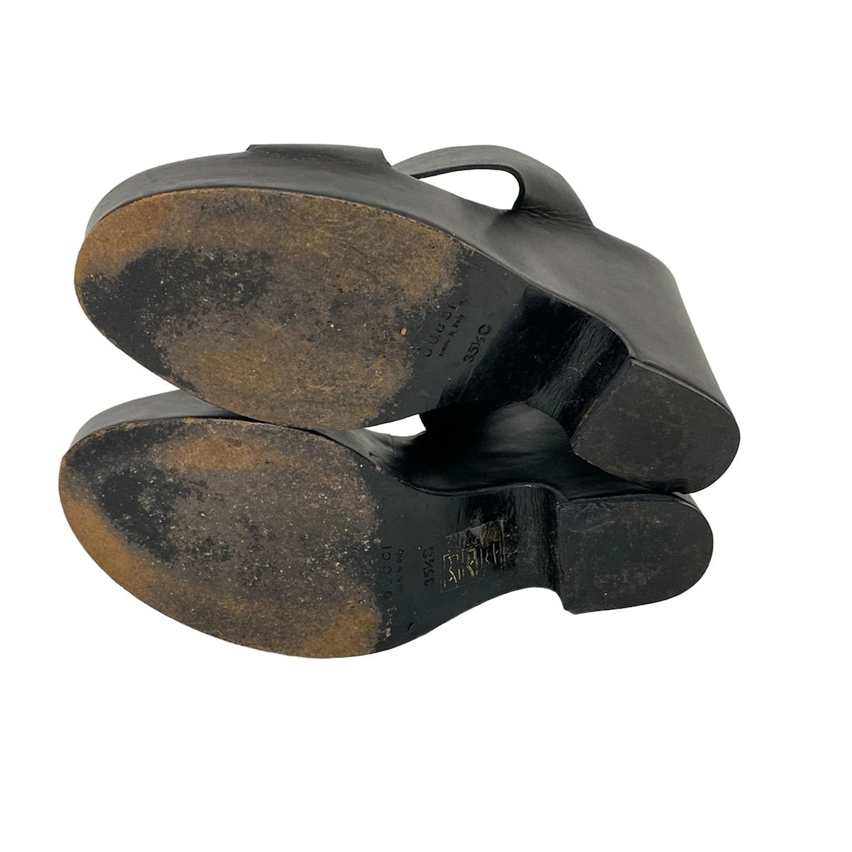 GUCCI(グッチ) ミュール 35 1/2C レディース - 091116 黒 GG柄