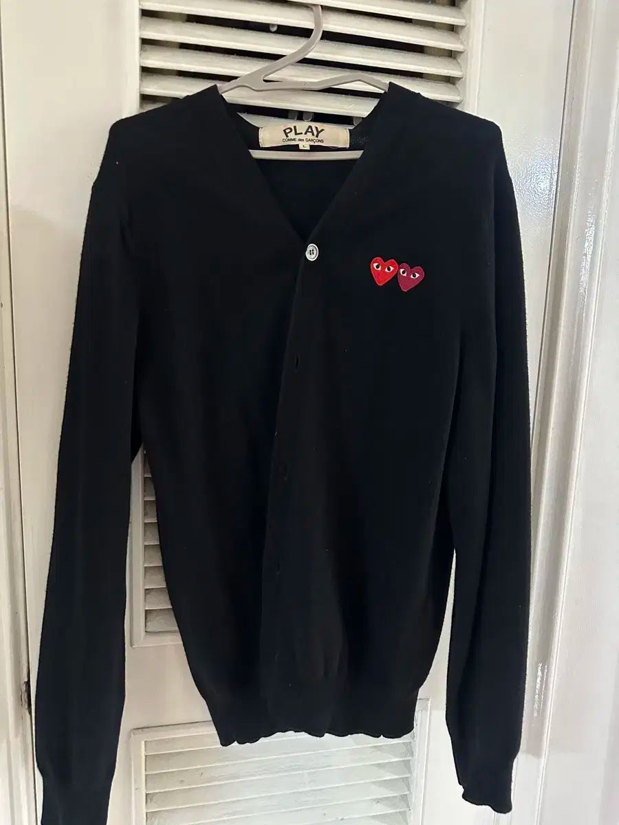 COMME des GARCONS(コム・デ・ギャルソン) ダブルハート カーディガン L