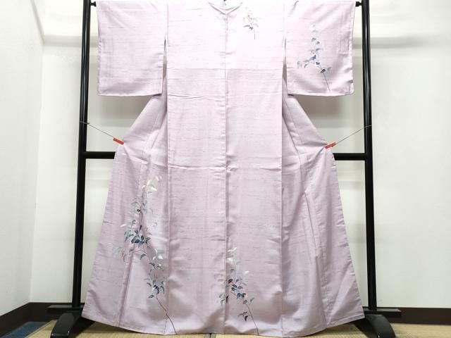 平和屋着物●訪問着　白山紬　南天文　正絹　逸品　未使用　CAAS8741vf 平和屋着物○訪問着 白山紬 南天文 正絹 逸品 未使用 CAAS8741vf