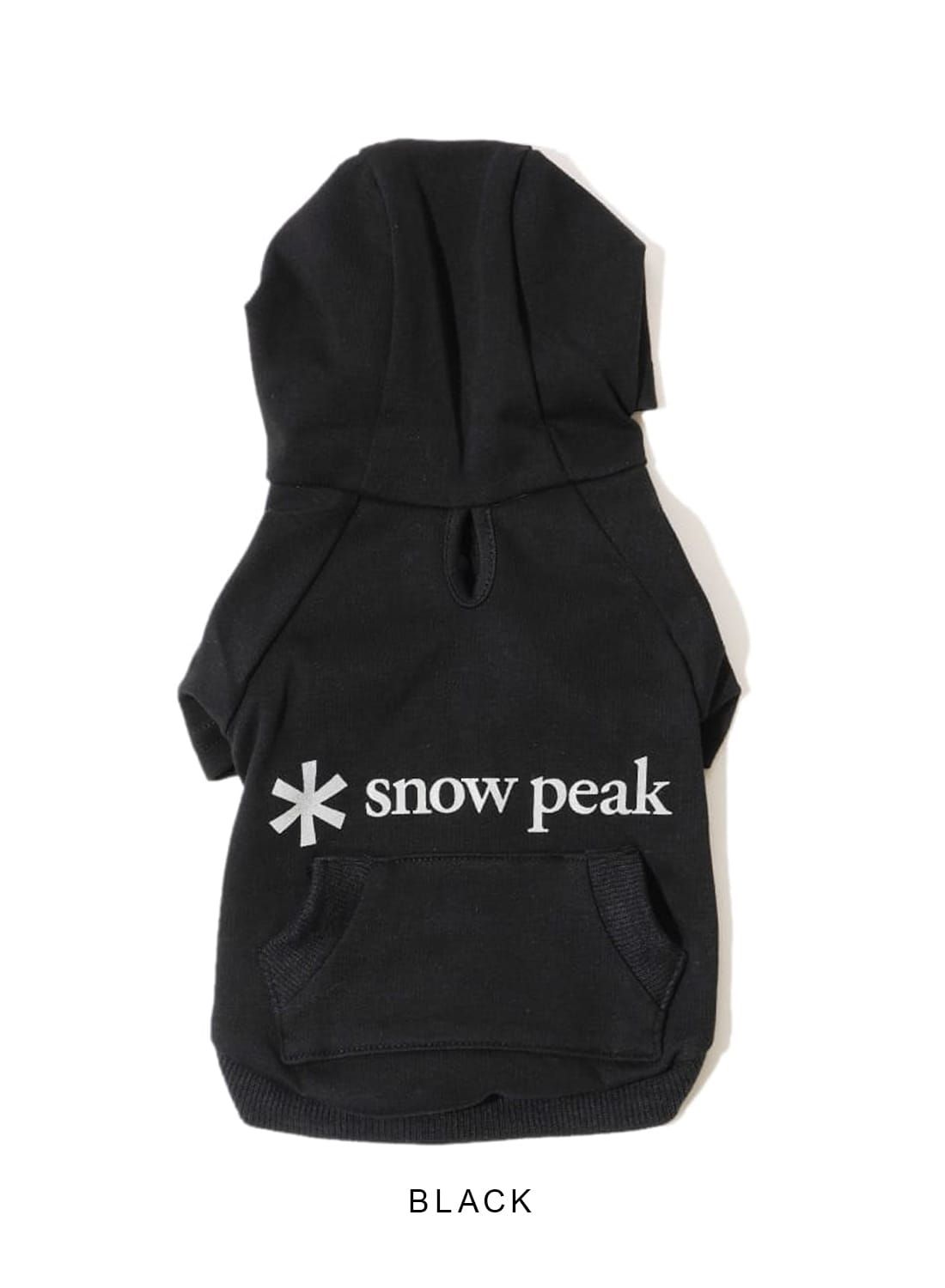 snow peak(スノーピーク)/SP Dog Parka(ドッグ パーカー)/ドッグウェア ムーンロイド 別注 MOONLOID Tシャツ 犬用 春 夏 虫よけ 防虫 /BLACK/6L SNOWPEAKDOG02