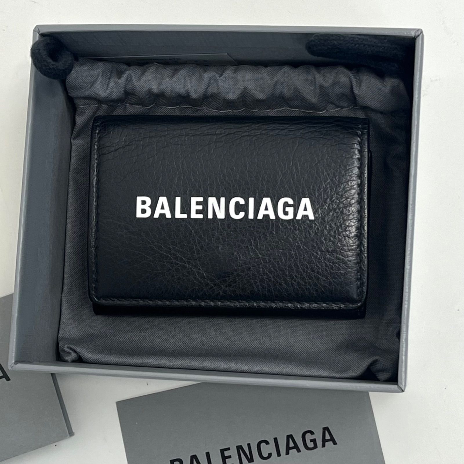 美品】BALENCIAGA バレンシアガ コンパクトウォレット 三つ折り財布