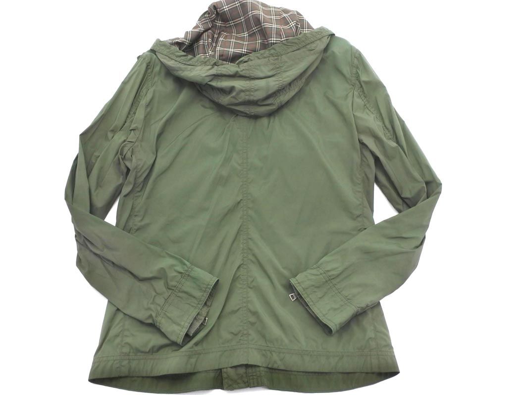 BURBERRY BLACK LABEL カーキ フード付き ナイロンジャケット Burberry ブラックレーベル バーバリー カーキ ジャケット