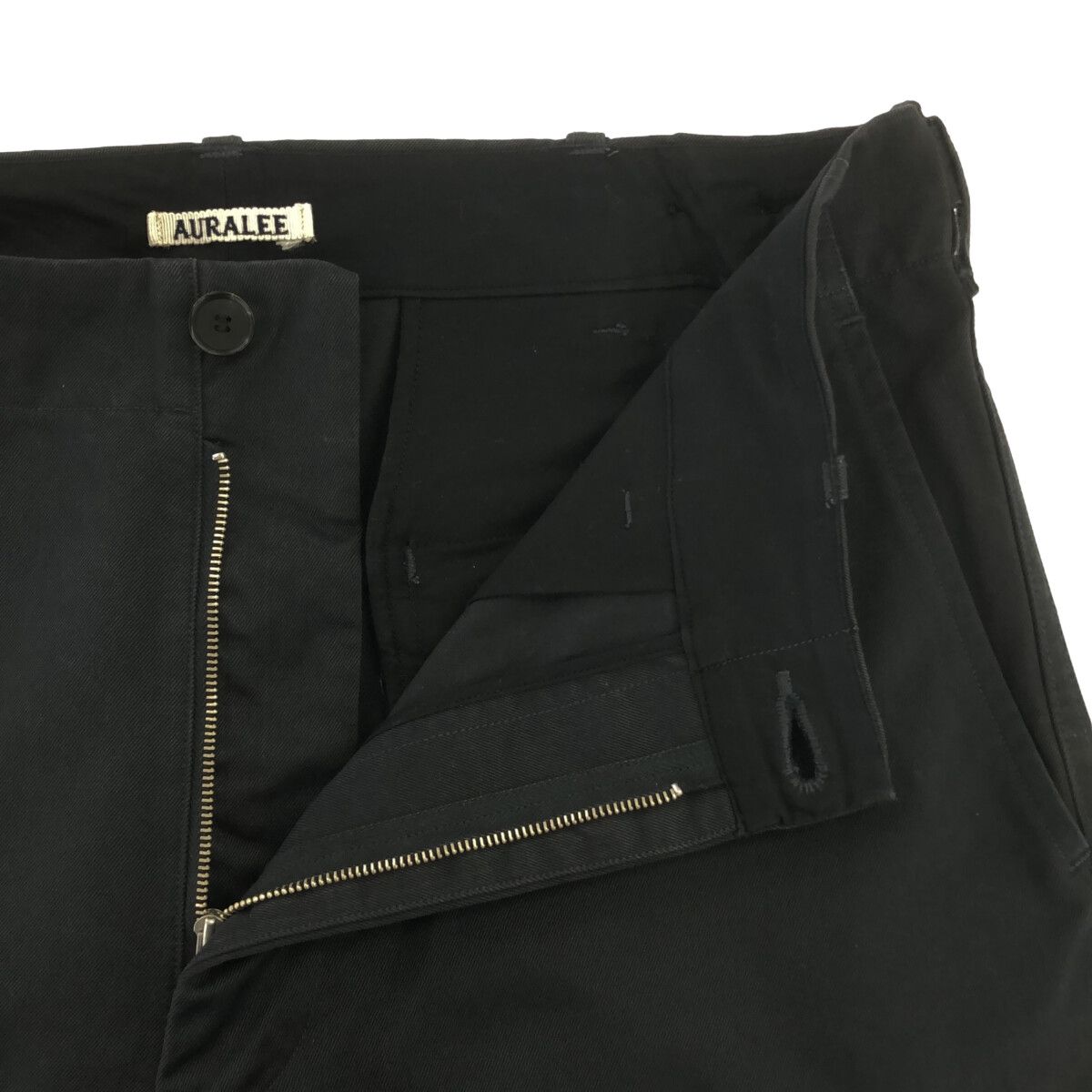 AURALEE オーラリー A20AP01CN WASHED FINX CHINO WIDE PANTS