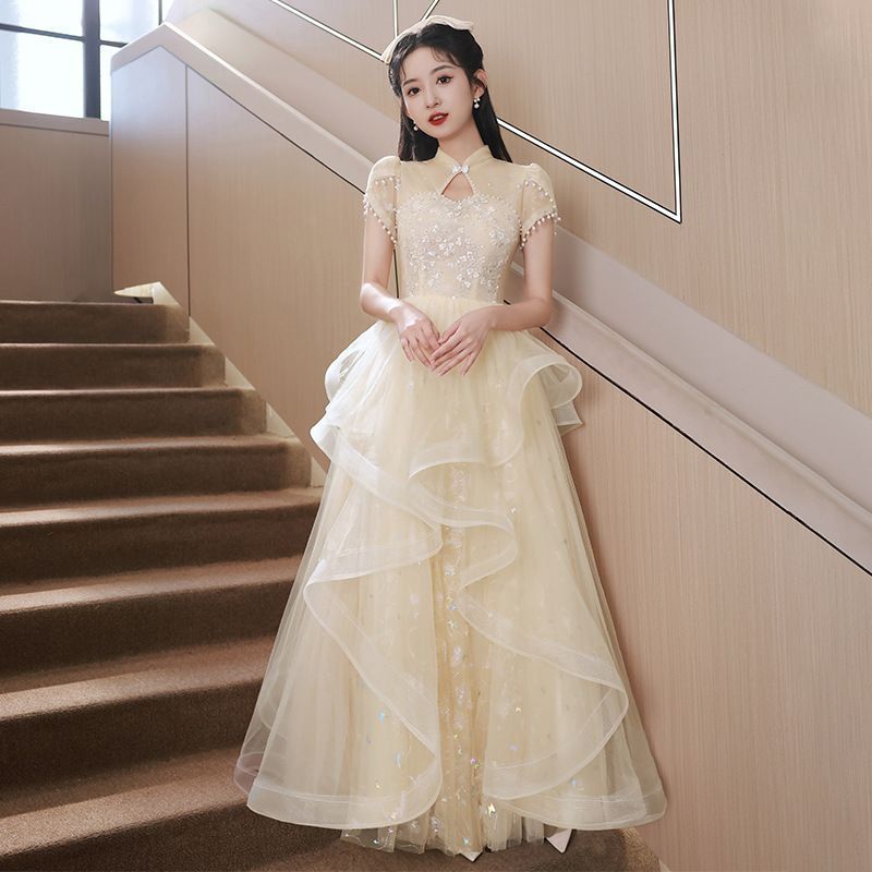 結婚式ドレス 二次会ドレス ドレス ワンピース ロングドレス お呼ばれドレス パーティードレス 成人式ドレス キラキラ Aライン 演奏会 発表会 20代 30代 40代 オシャレ キレイめ yuwei62 DZ20