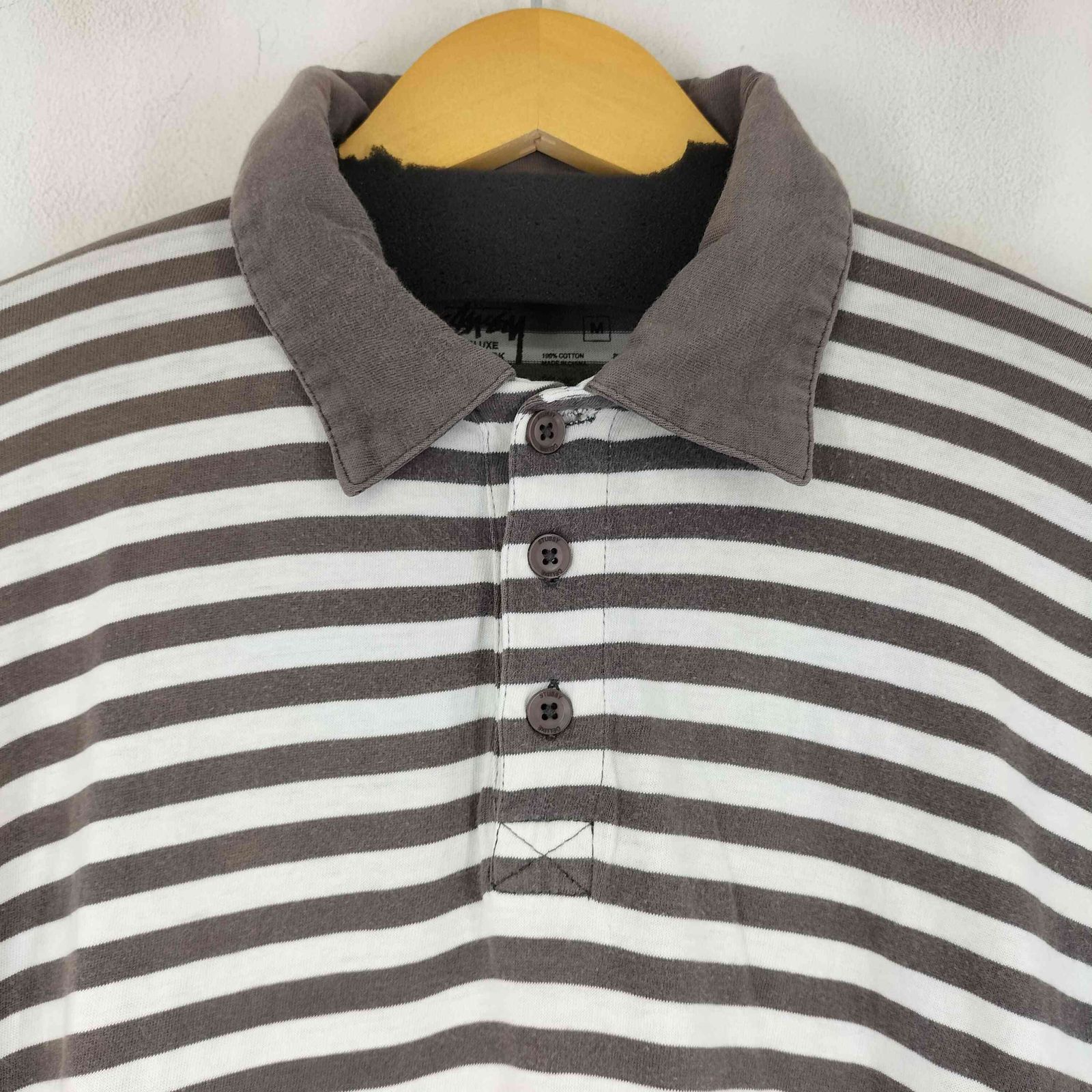 ステューシー Stussy DELUXE ストライプ S/S ポロシャツ メンズ