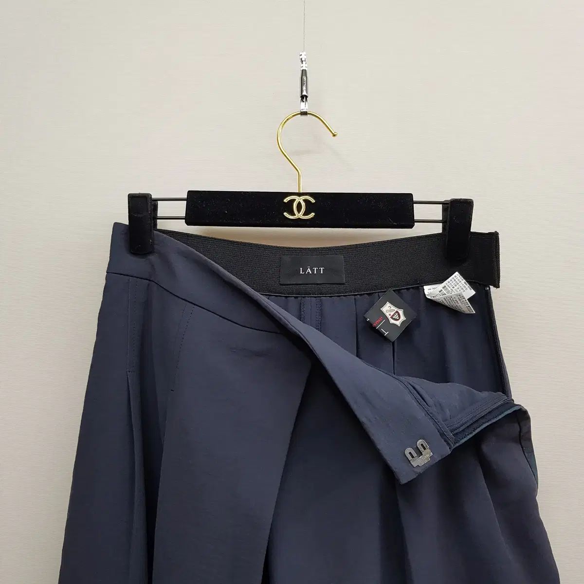 The HANDSOME ネズミ 2025 プリーツ ワイド キュロット パンツ 64 ー 94 サイズ DECORATOM_COM_BR