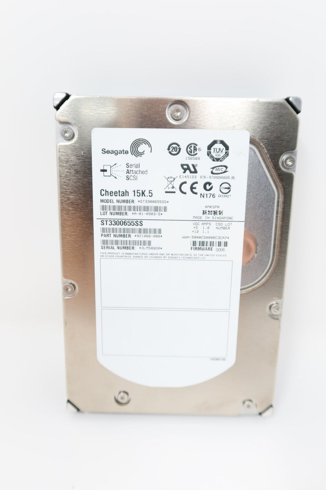SEAGATE ST3300655SS 300GB 15K SAS 3.5インチ ハードドライブ 9Z1066-883