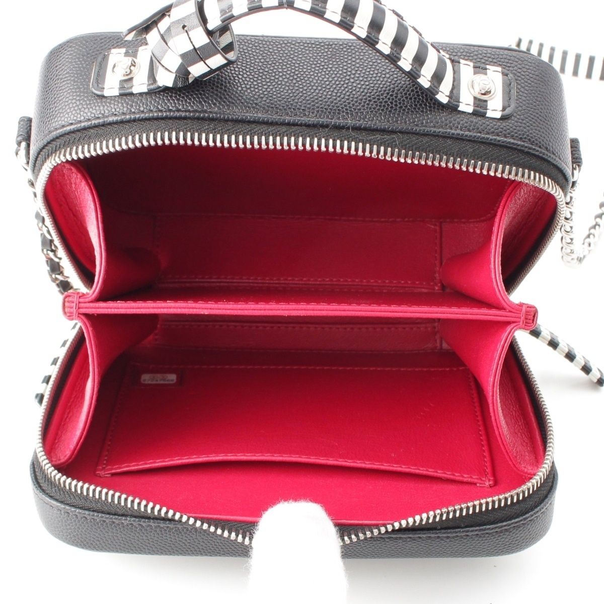 シャネル CCフィリグリー キャビアスキン 2way バニティ ショルダー