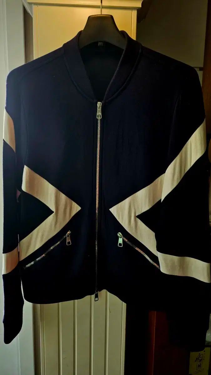 ニール バレット NEOプレン ジオメトリック ジップアップ