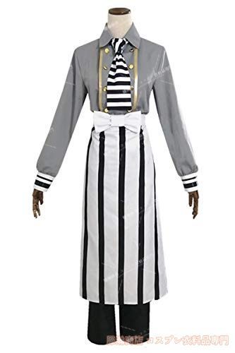 コスプレ衣装 伊黒小芭内 いぐろおばない キメツカフェ スイパラ エプロン ギャルソン服 受注生産 発送品