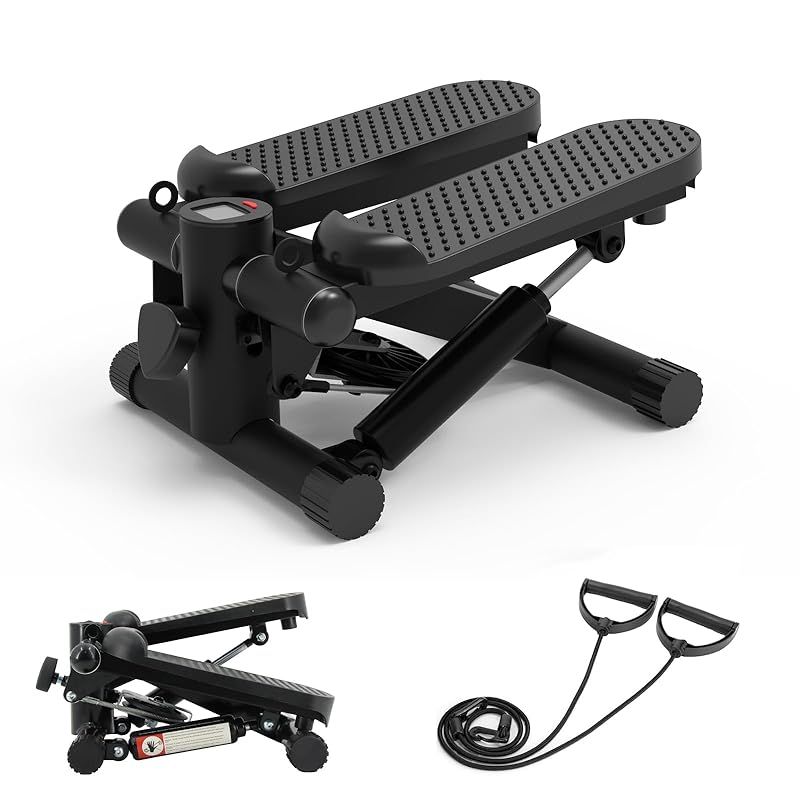 TENBOOM ステッパー サイドステッパー 足踏み 踏み台昇降 トレーニング グッズ プレゼント 筋トレ 黒色 プレゼント 1