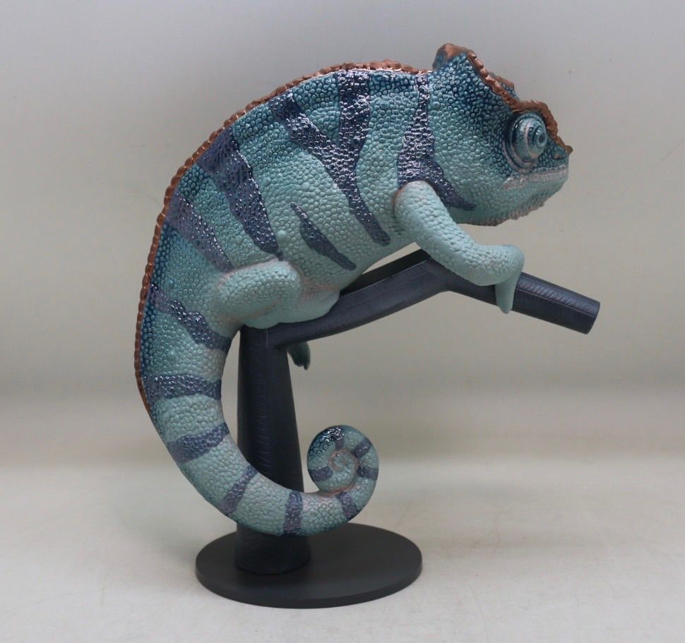 リヤドロ LLADRO カメレオン フィギュリン 陶器置物 爬虫類