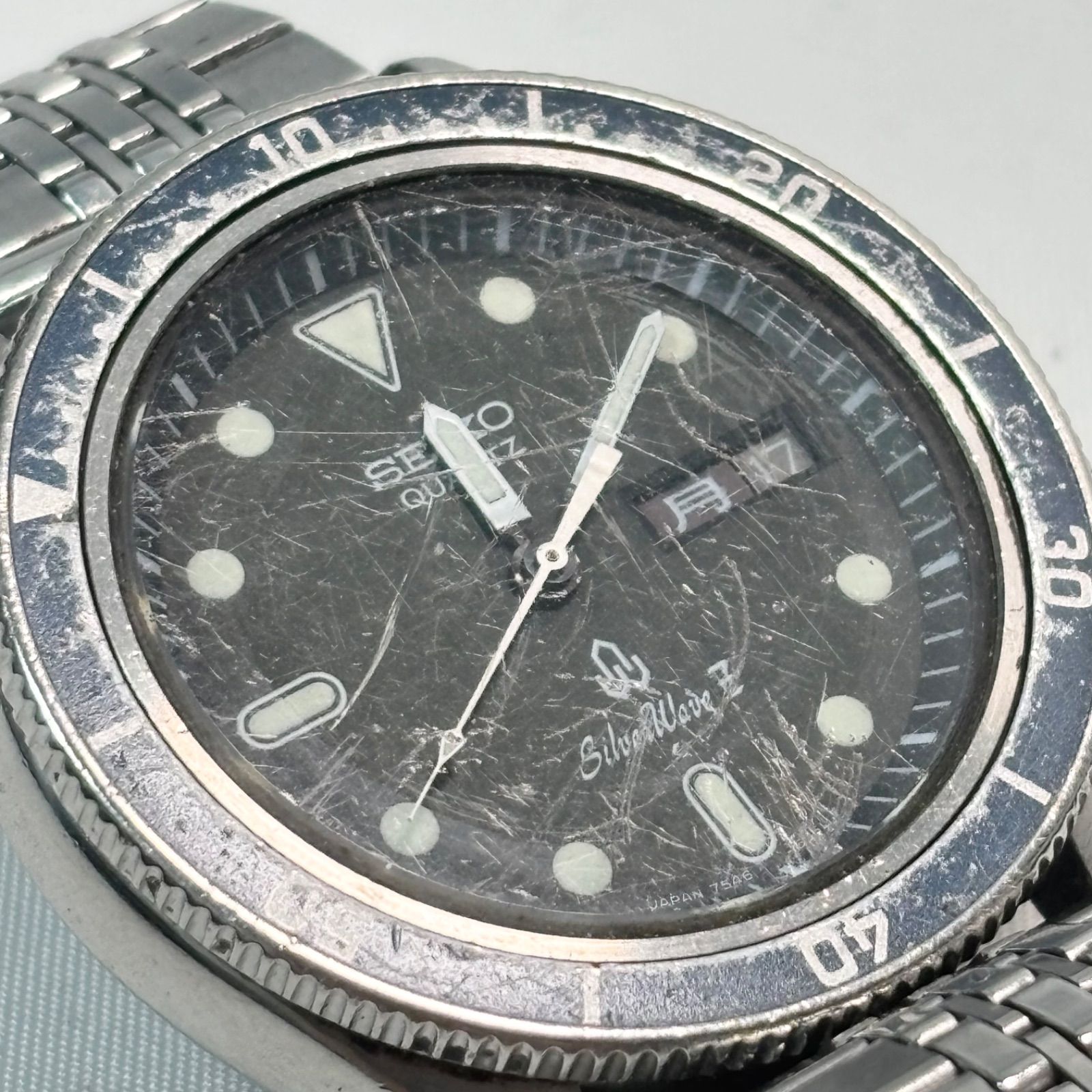 送料無料】SEIKO/セイコー/Silver Wave Z/7546-6060/クォーツ腕時計 