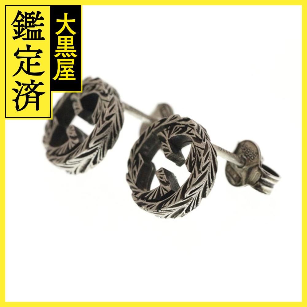 関税負担なし☆GUCCI グッチ インターロッキングスタッズピアス Amazon.co.jp: [グッチ] GUCCI シルバー ピアス インター