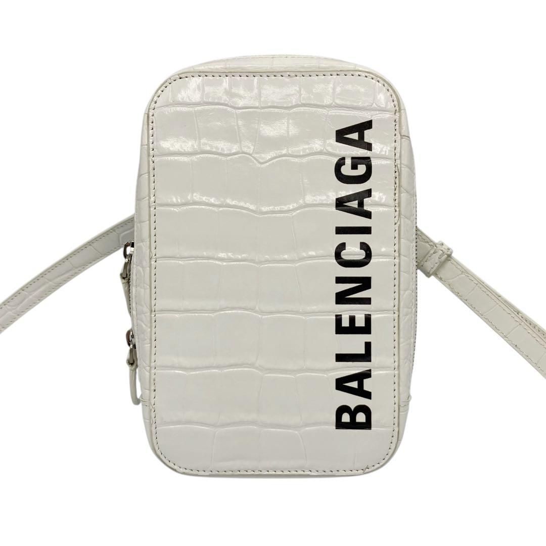 バレンシアガ クロコ型押し エブリデイ フォンホルダー