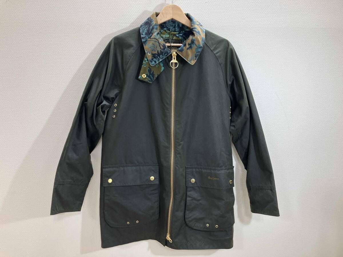 Barbour ダークグリーン オイルジャケット BARBOUR HOUSE of HACKNEY WAX オイルハーフコート オイル
