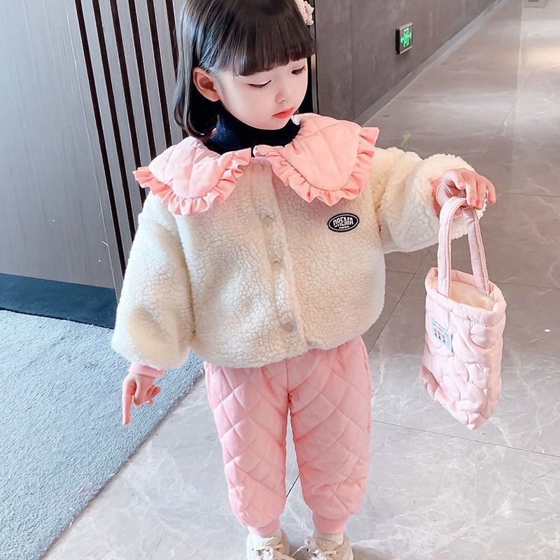 キッズ ジャケット コート パンツ 上下セット セットアップ ボア