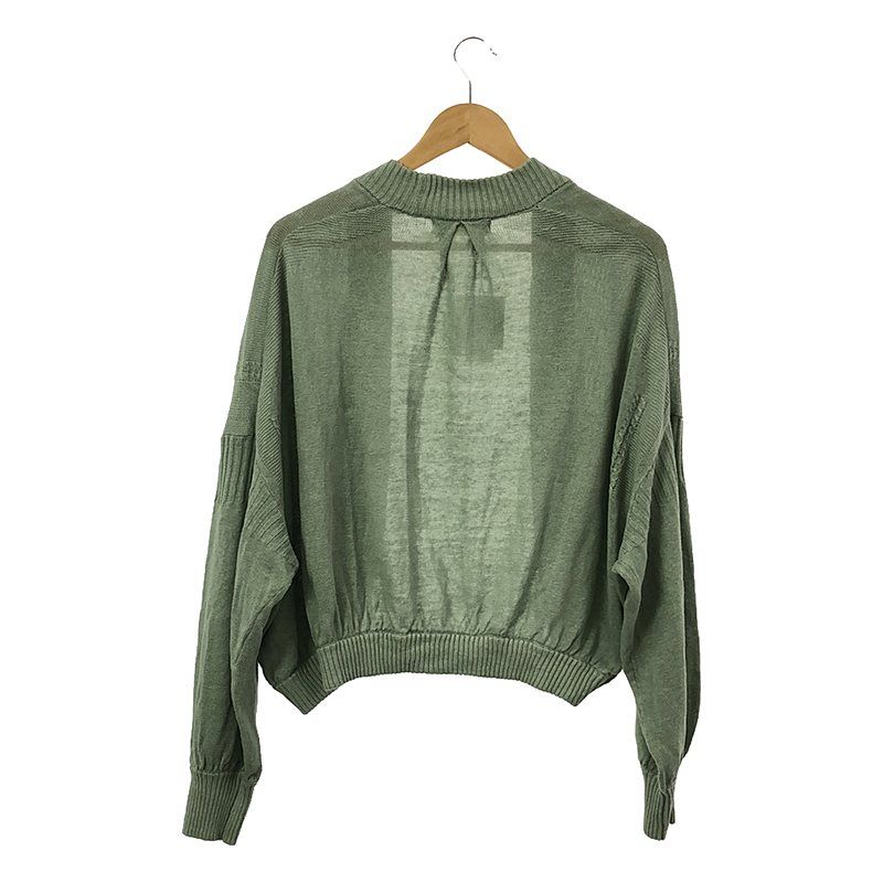 美品】 tumugu / ツムグ | リネンコットンニットボレロ 美品】 tumugu / ツムグ | リネンコットンニットボレロ