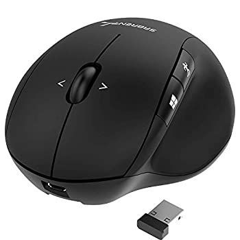 【】 Sabrent人間工学2.4 GHzワイヤレス充電式マウス4d機能付き (MS-WRCH)