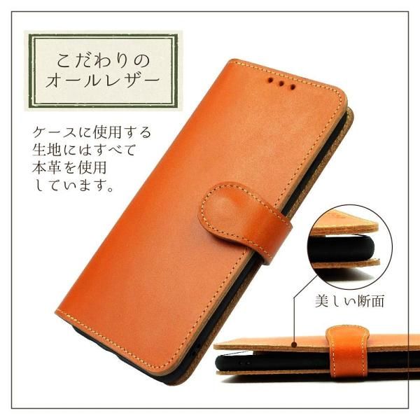 HANATORA] iPhone13 Pro Max ケース 手帳型 本革 イタリアンレザー