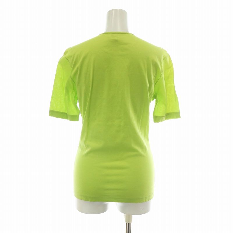 エルメス Tシャツ カットソー HERMES グリーン イエロー ゴールド