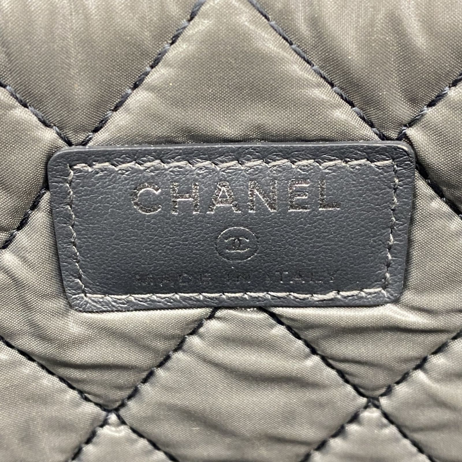 希少モデル✨シャネル　ドーヴィルライン　クラッチバッグ　キャンバス　グレー シャネル(Chanel) シャネル クラッチバッグ ドーヴィル