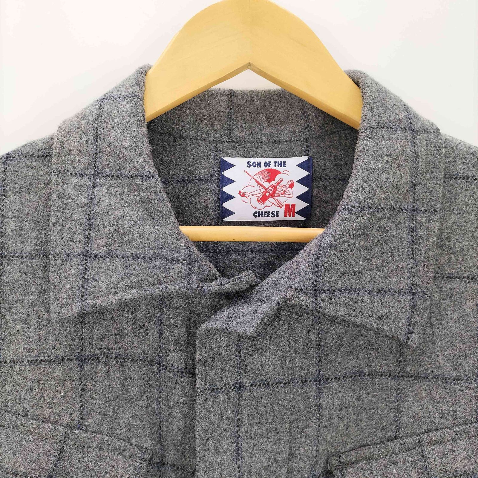サノバチーズ SON OF THE CHEESE 20AW Wool Fatigue Shirt メンズ JPN 