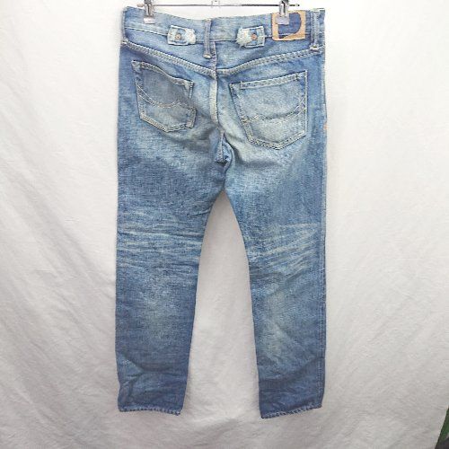 サキュウ caqu Farmer デニムパンツ サイズ1 新品未使用 ◇ Θ caqu サキュウ コットン100％ デニムパンツ サイズ1 ブルー
