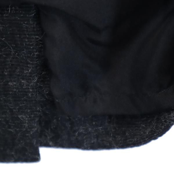 未使用 イヴサンローラン シルク モヘア ブレンド スカート F36 黒系 YVES SAINT LAURENT レディース   【230303】