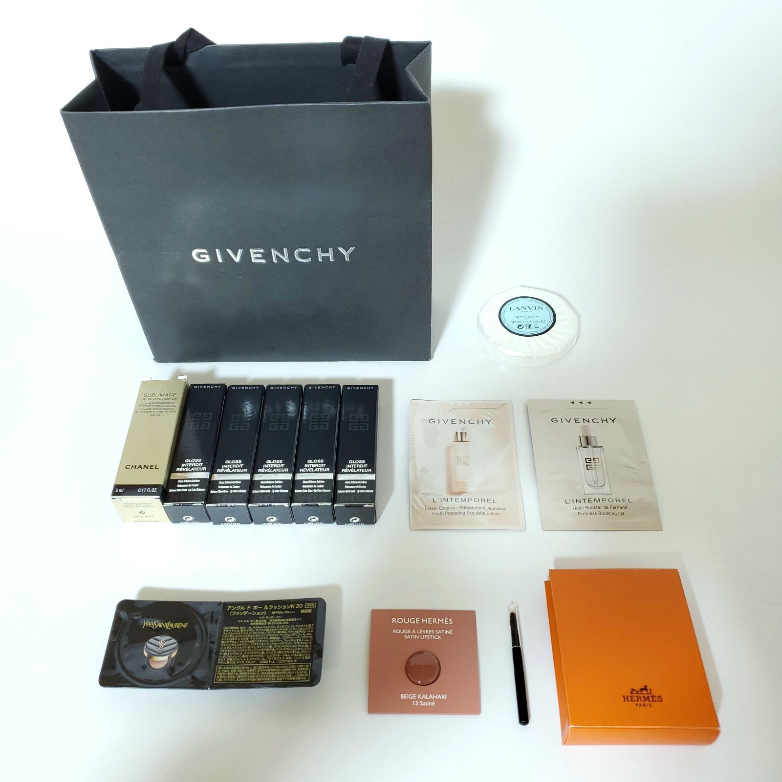 新品！未使用！まとめ売り！】GIVENCHY Hermes CHANEL LANVIN Yves Saint Laurent YSL ハイブランド  コスメ 化粧品 スキンケア用品 美容グッズ UVケア ショッパー【k397】 - メルカリ