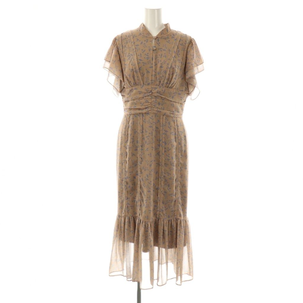 herlipto Muguet-printed Romantic Dress herlipto Muguet printed