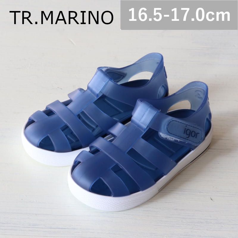 【4月初旬頃入荷次第お届けのご予約】【新品・未使用】igor（イゴール） STAR  -TR.MARINO-  キッズ サンダル size27-28 16.5cm-17.0m