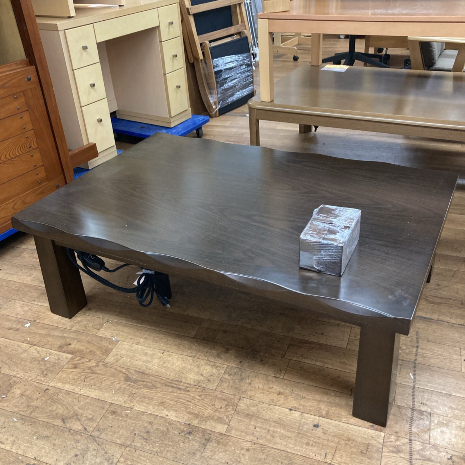 S129 和デザインコタツ 家具調コタツ 延長脚付属 5cm 幅120cm