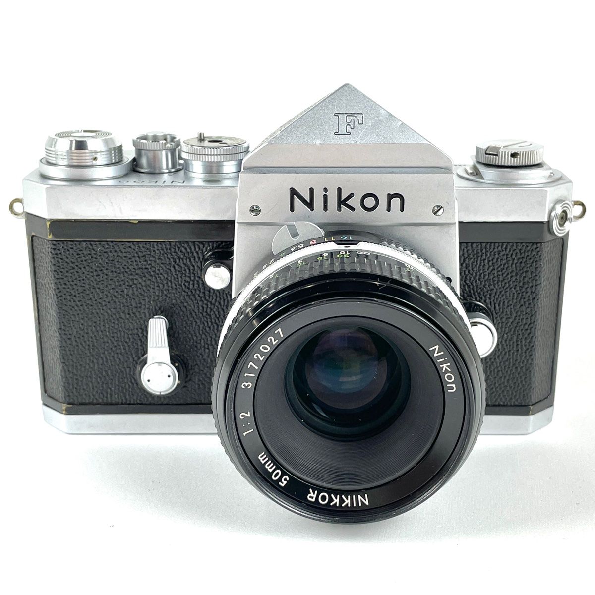 ニコン Nikon F アイレベル シルバー + NIKKOR 50mm F2 非Ai フィルム