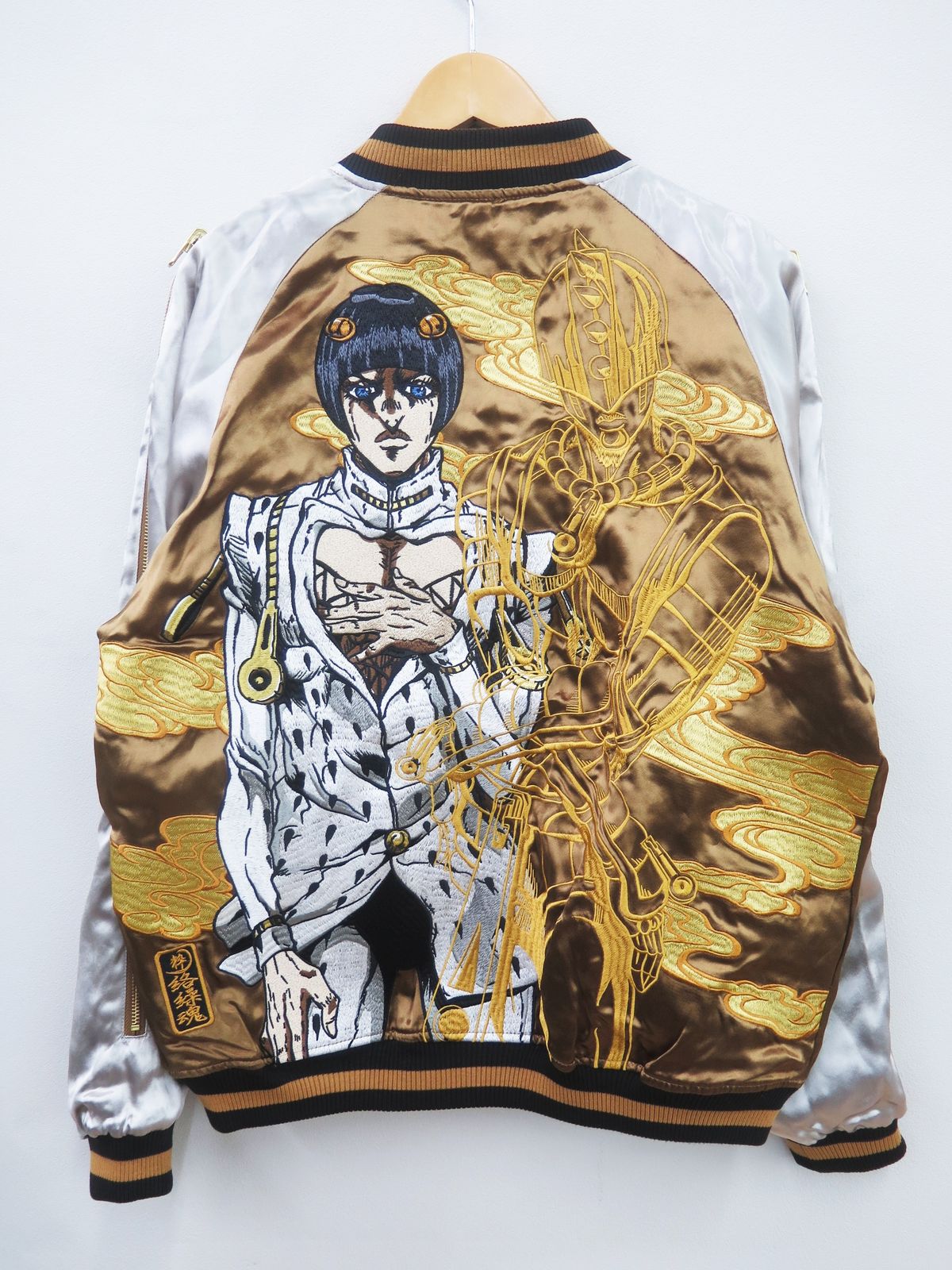 絡繰魂×ジョジョの奇妙な冒険 黄金の風 カラクリダマシイ 234091 ブローノ ブチャラティ リバーシブル スカジャン L