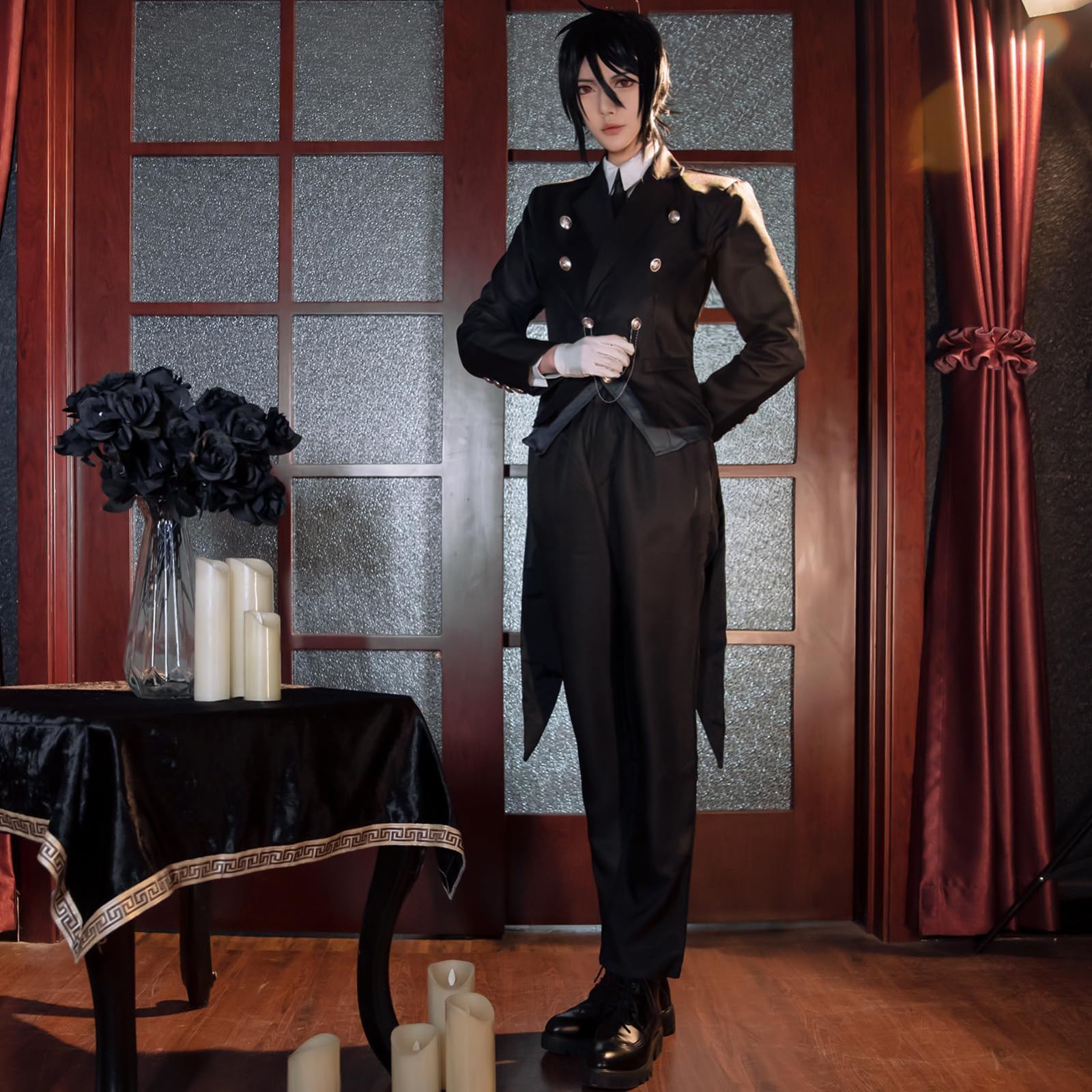 特価商品】執事服 藍猫 セバスチャン 洋服 アロイス 制服 仮装 シエル Black Butler 衣装 cosplay ハロウィン コスプレ イベント衣装  学園祭 黒執事 演劇服装 祭り [BASETAKE] 変装 - メルカリ