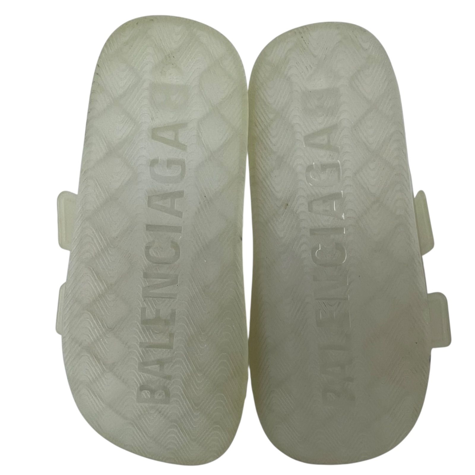 【美品】BALENCIAGAバレンシアガ MALLORCA クリア サンダル ❤︎ BALENCIAGA MALLORCA バレンシアガマヨルカクリアラバーサンダル