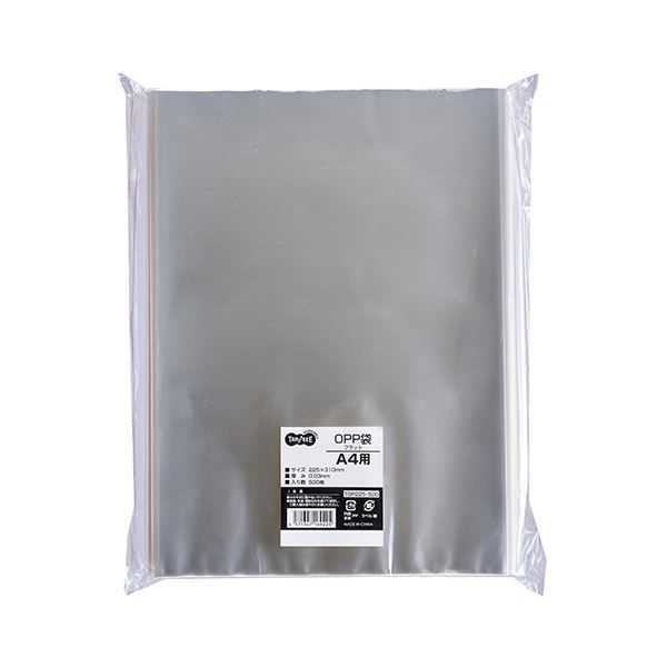 TANOSEE OPP袋 フラット A4225×310mm 1セット（1000枚