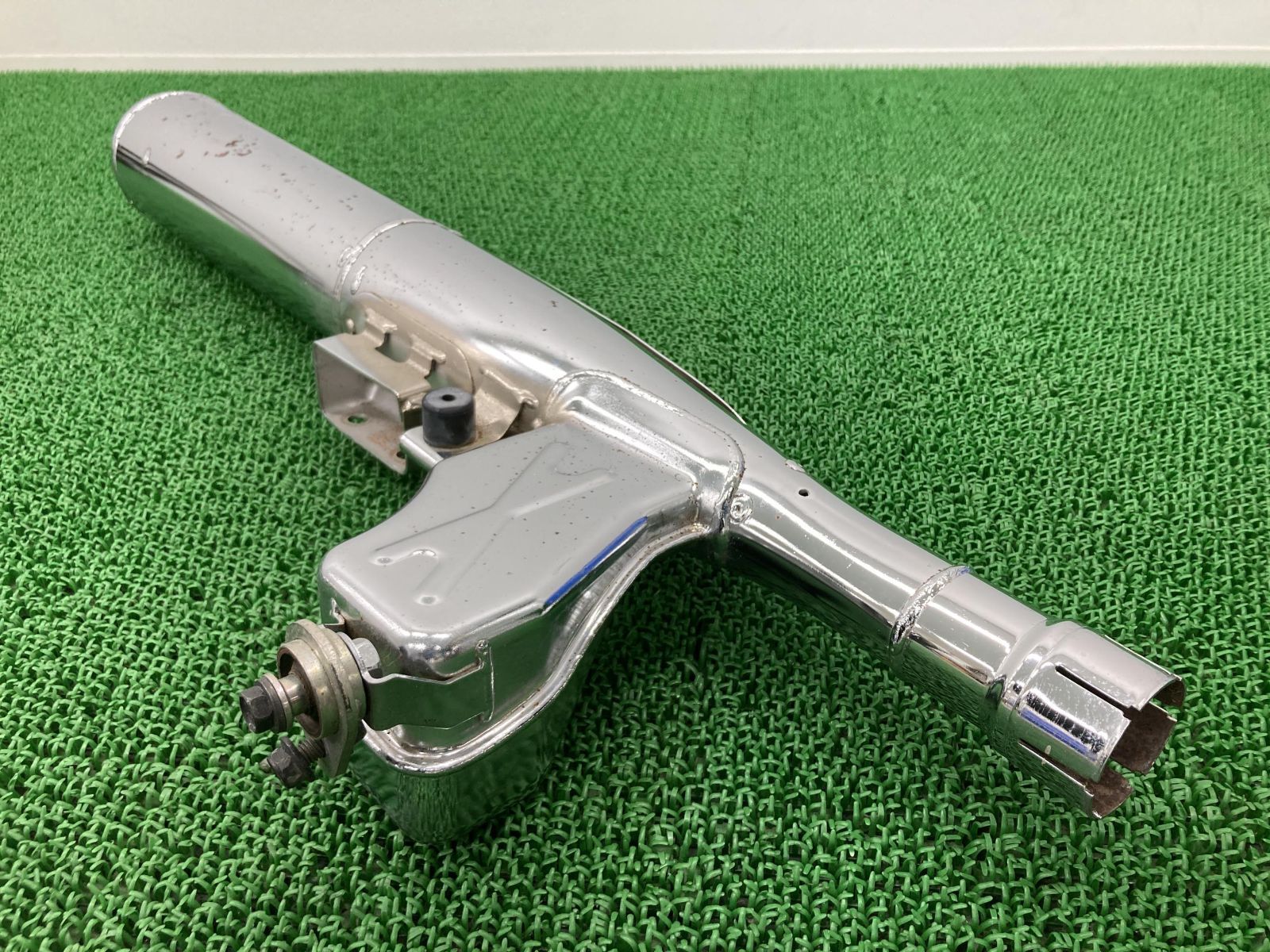 SR400 サイレンサーマフラー B9F ヤマハ 純正 中古 バイク 部品 RH16J