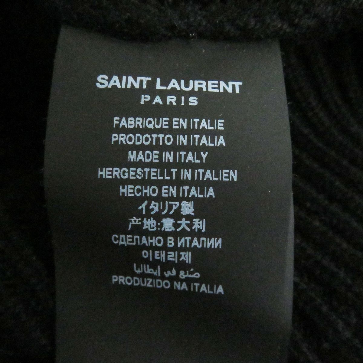 美品□2020年製 SAINT LAURENT PARIS/サンローランパリ 631860 カシミヤ100％ 長袖 タートルネックニット/セーター 黒  S イタリア製 正規品 - メルカリ