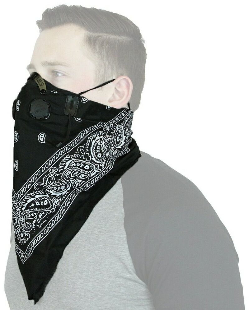 Pro Series Rider Bandana Dust Mask - Black