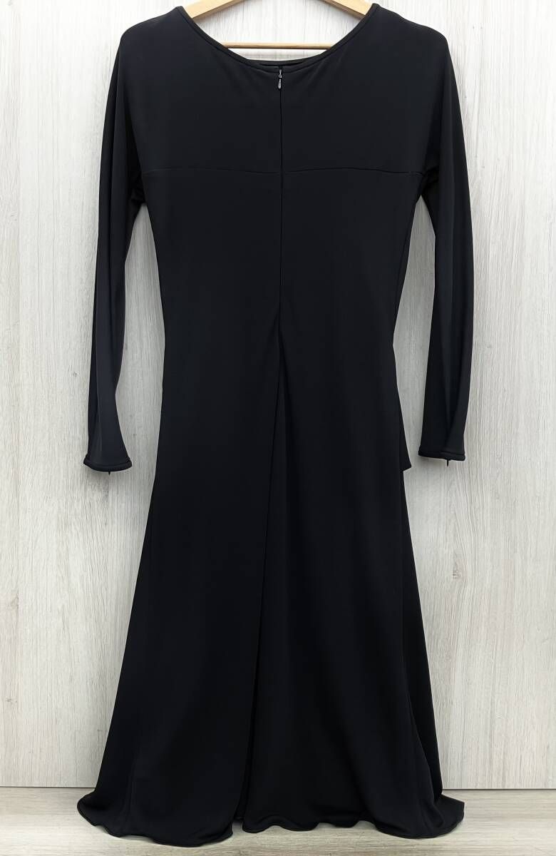ジョルジオアルマーニ ワンピース ドレス マキシ ウール ブラック 黒 40 GIORGIO ARMANI ジョルジオアルマーニ ワンピース 40 9号 ブラック