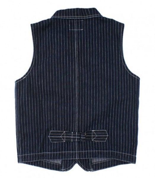 極美品！OKONKWO ヒッコリーデニム ベストジャケット size 42 極美品！OKONKWO ヒッコリーデニム ベストジャケット size 42