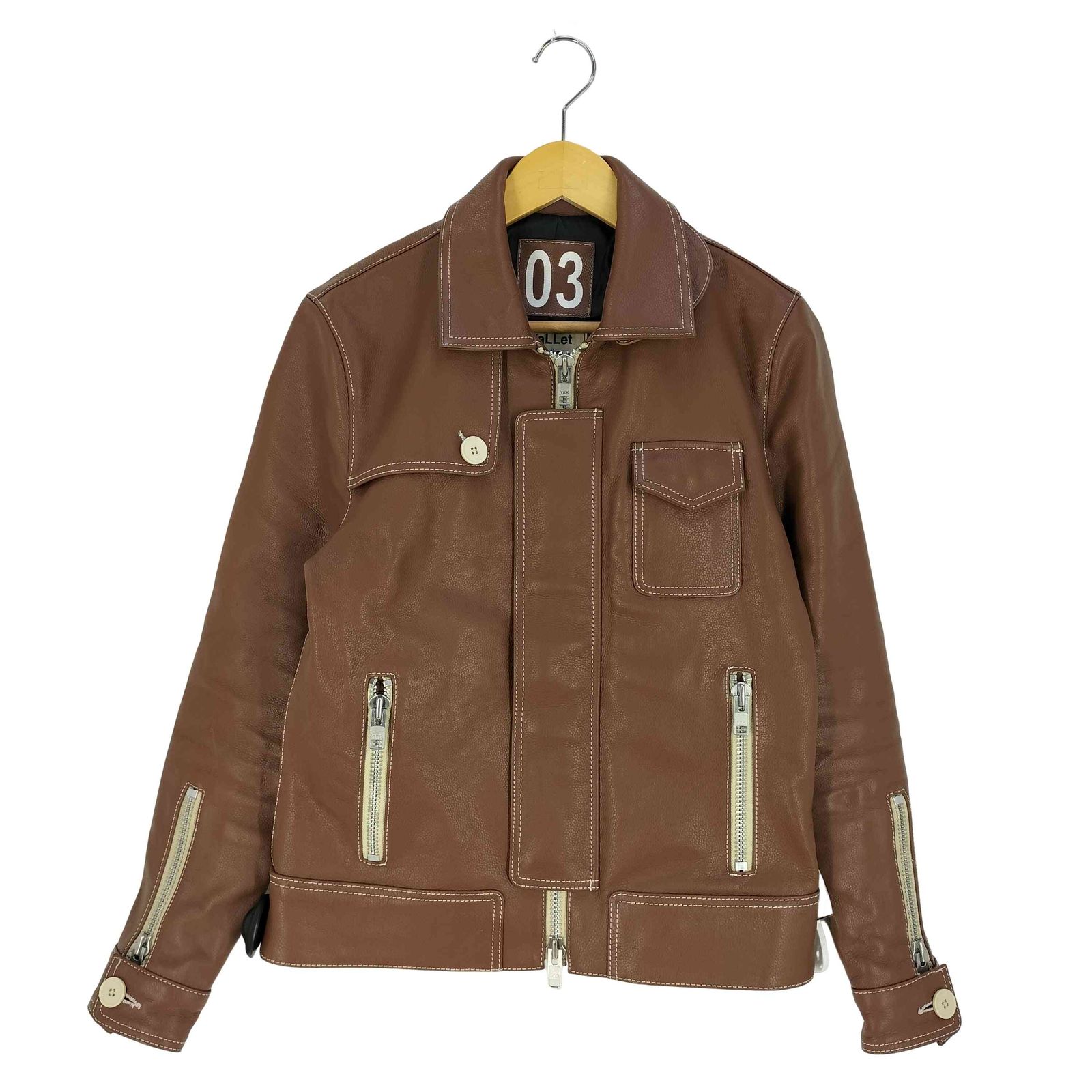 ち*と様 リューグーレザー　Vallet03 サイズLL リューグーレザーズ Liugoo Leathers VaLLet VALLET 03 ダブルジップ