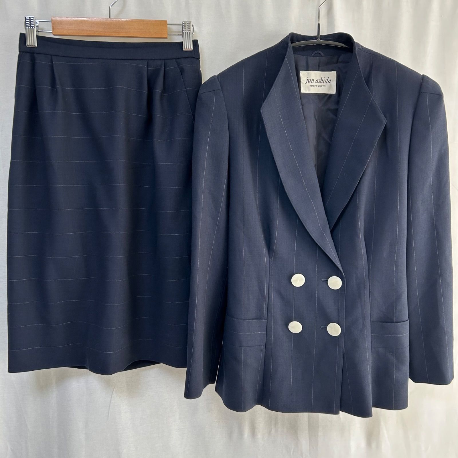 jun ashida ジュンアシダ セットアップ ジャケット スカート jun ashida - JUN ASHIDA(ジュンアシダ) スカートスーツ