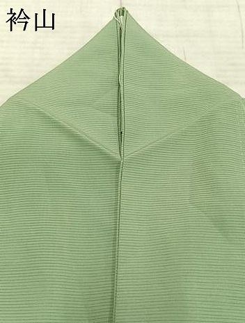平和屋着物＊夏物　色無地　絽　若葉色　正絹　逸品　AAAZ1212fy