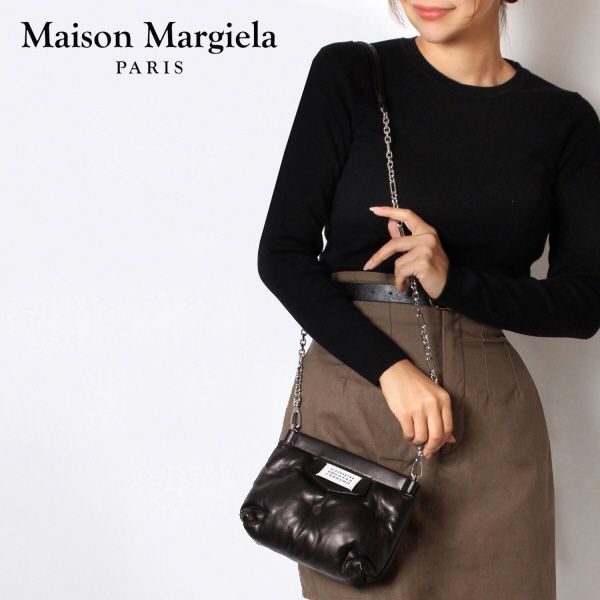 メゾン マルジェラ Maison Margiela  グラムスラム Glam Slam レッドカーペットミニ【ブラック】 S56WF0161 P4300 T8013/【2023-24AW】l-bag