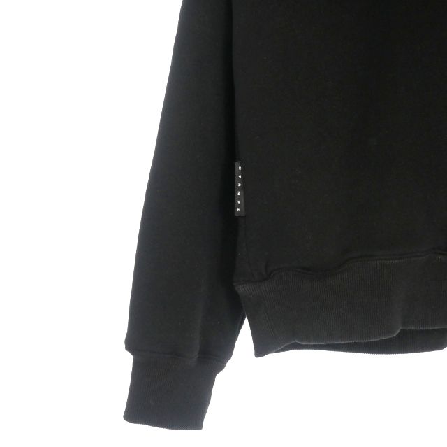 スタンプド STAMPD ロゴプリント ダブルフェイス スウェットプルオーバー トレーナー 長袖 L ブラック 黒 WWW_KARIMZIABAT_FR